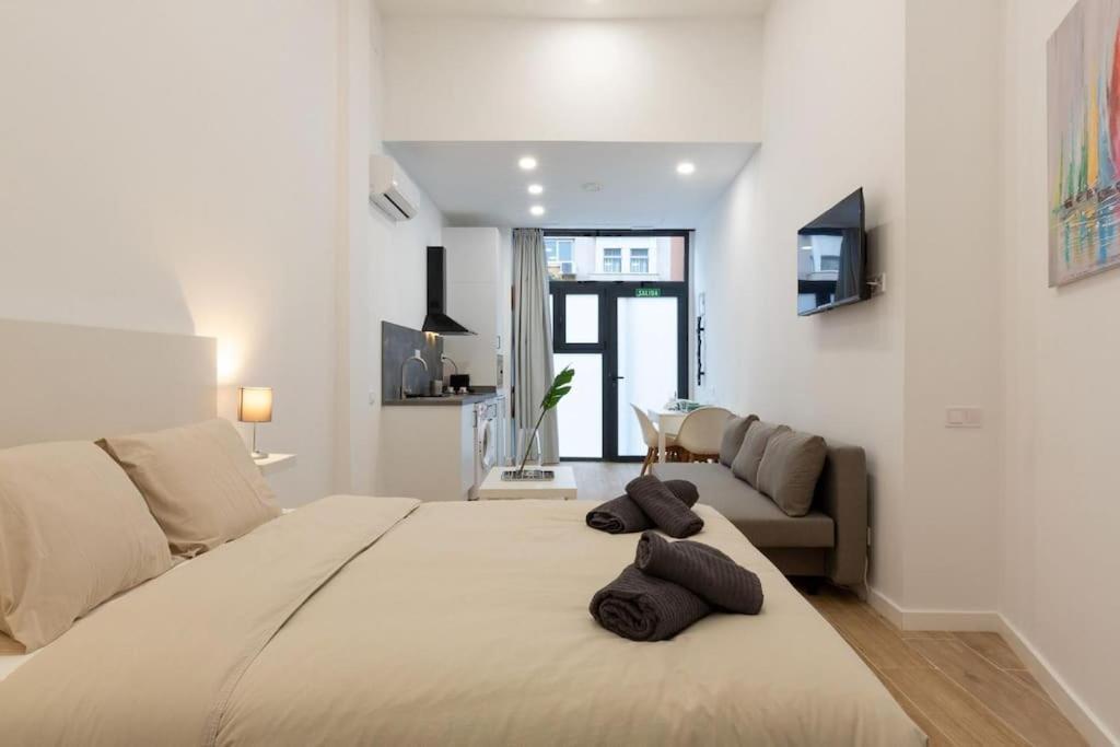 Апартаменты Nuevo Loft En Playa Y Cerca Del Centro, Ac Y Wifi Валенсия Экстерьер фото